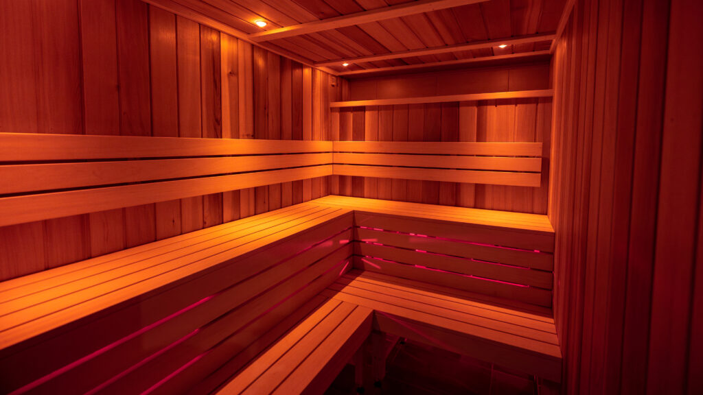 Image showcasing the saunas at JD Gyms Brierley Hill as part of their gym upgrade.
